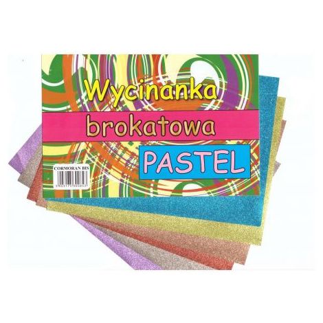 Wycinanka A4/6 Cormoran Brokatowa-pastelowa